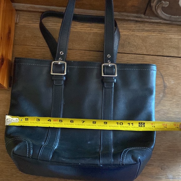 Coach Hampton F10194 vintage black leather shoulder bag - Picture 12 of 13